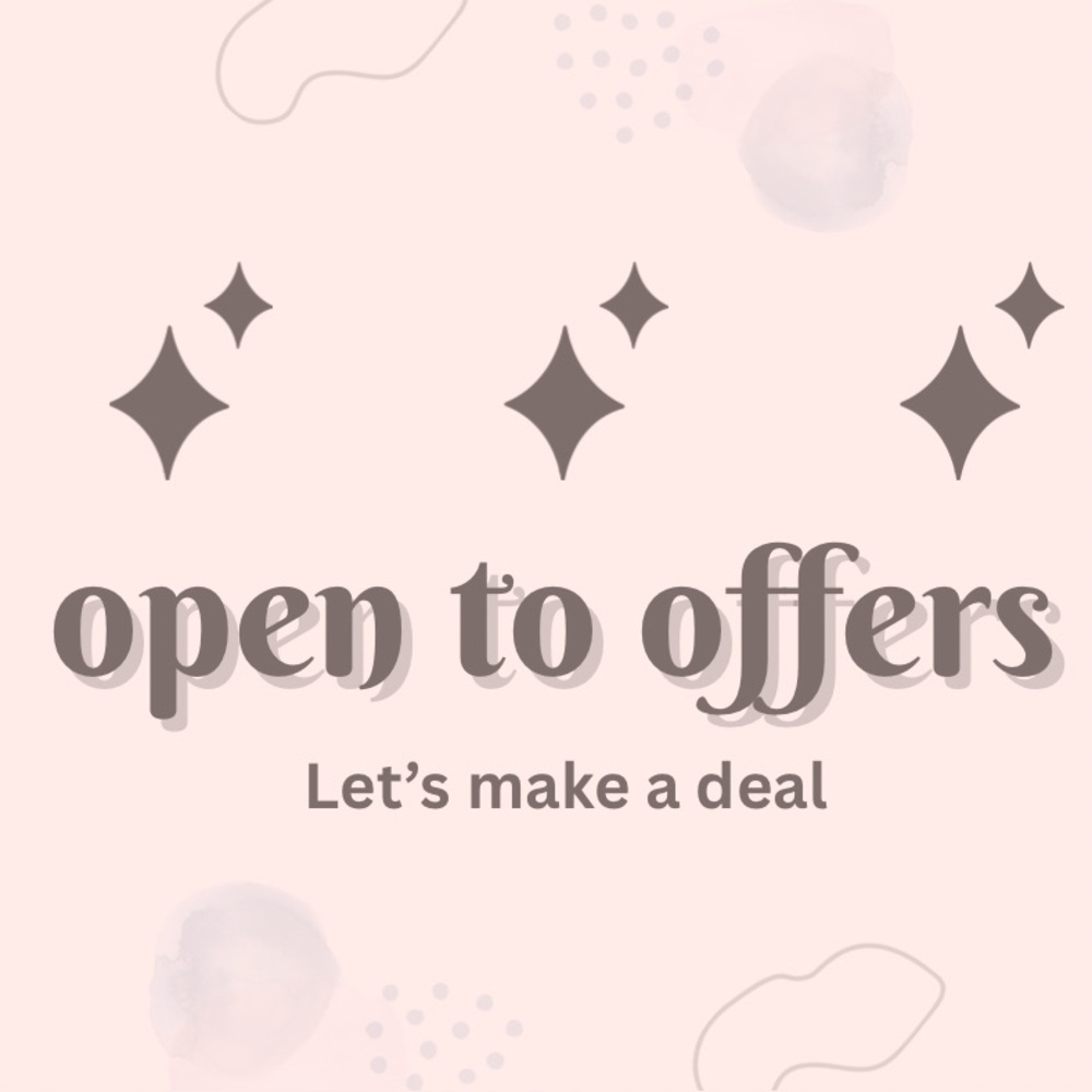 Open to offers, let’s make a deal